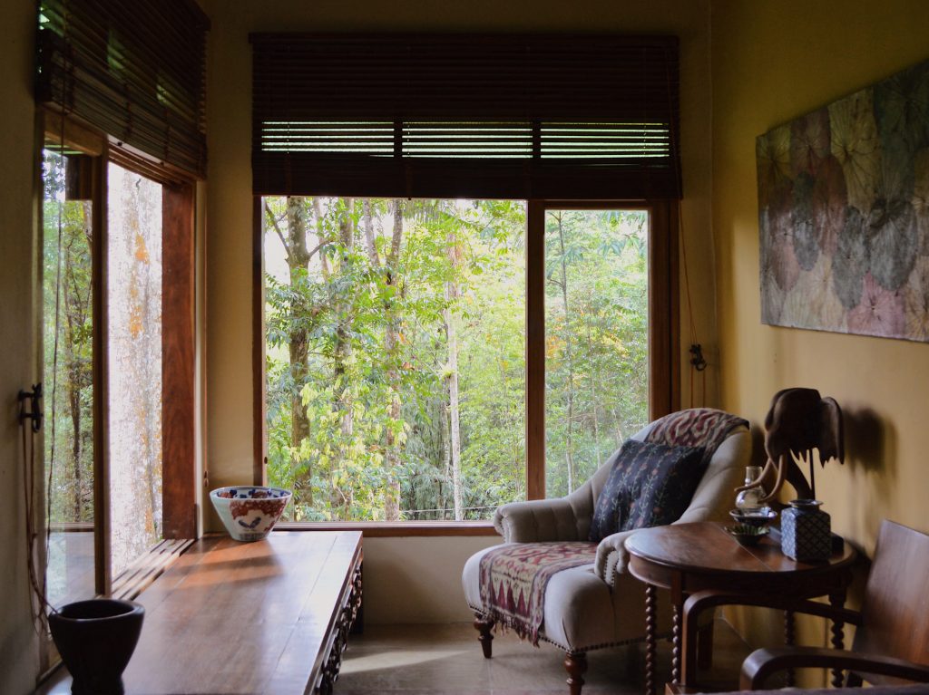 The interior in one of the guest house